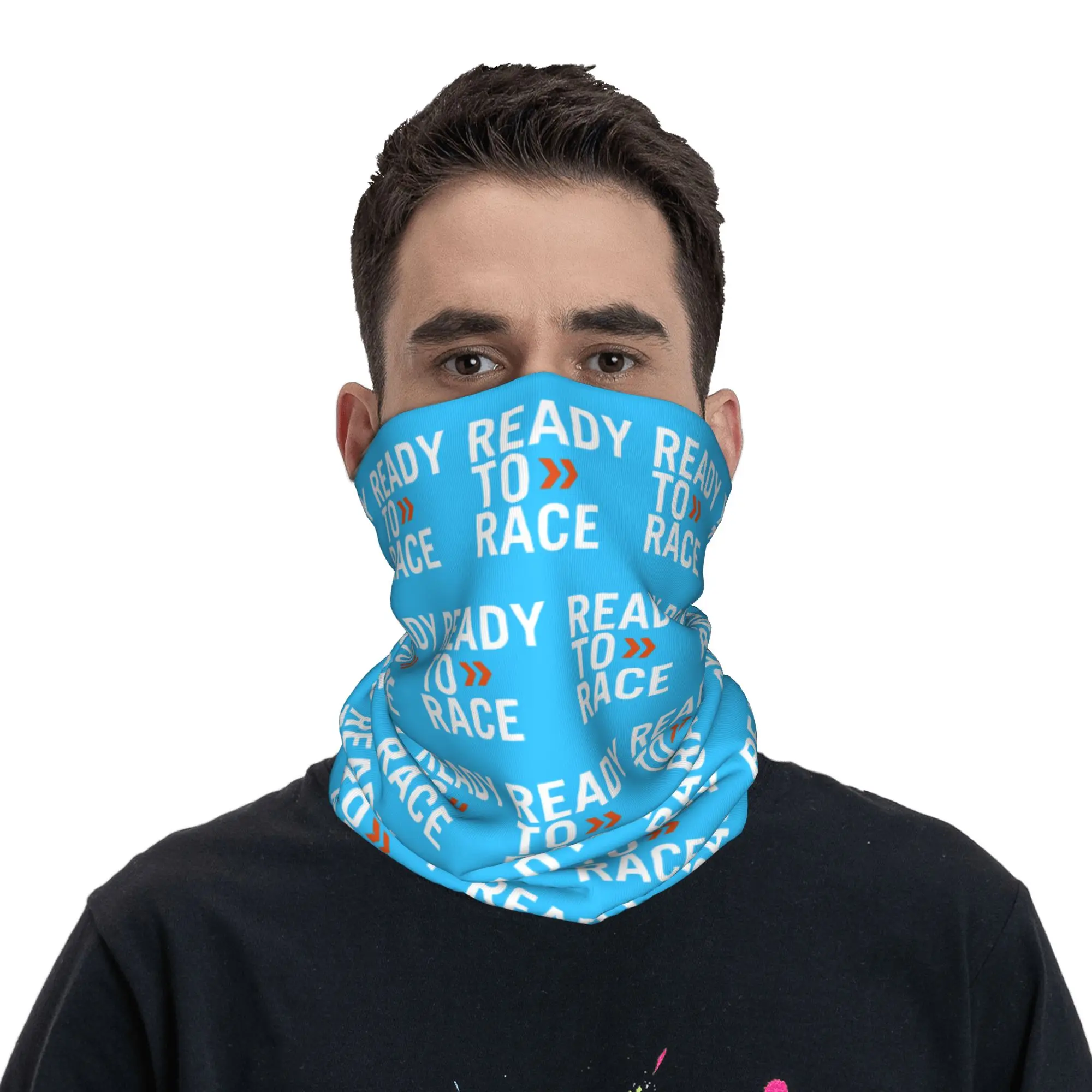 

Custom Ready To Race Motocross Bandana Neck Gaiter Windproof Face Scarf Cover Women Men Enduro Cross Headwear Tube Balaclava