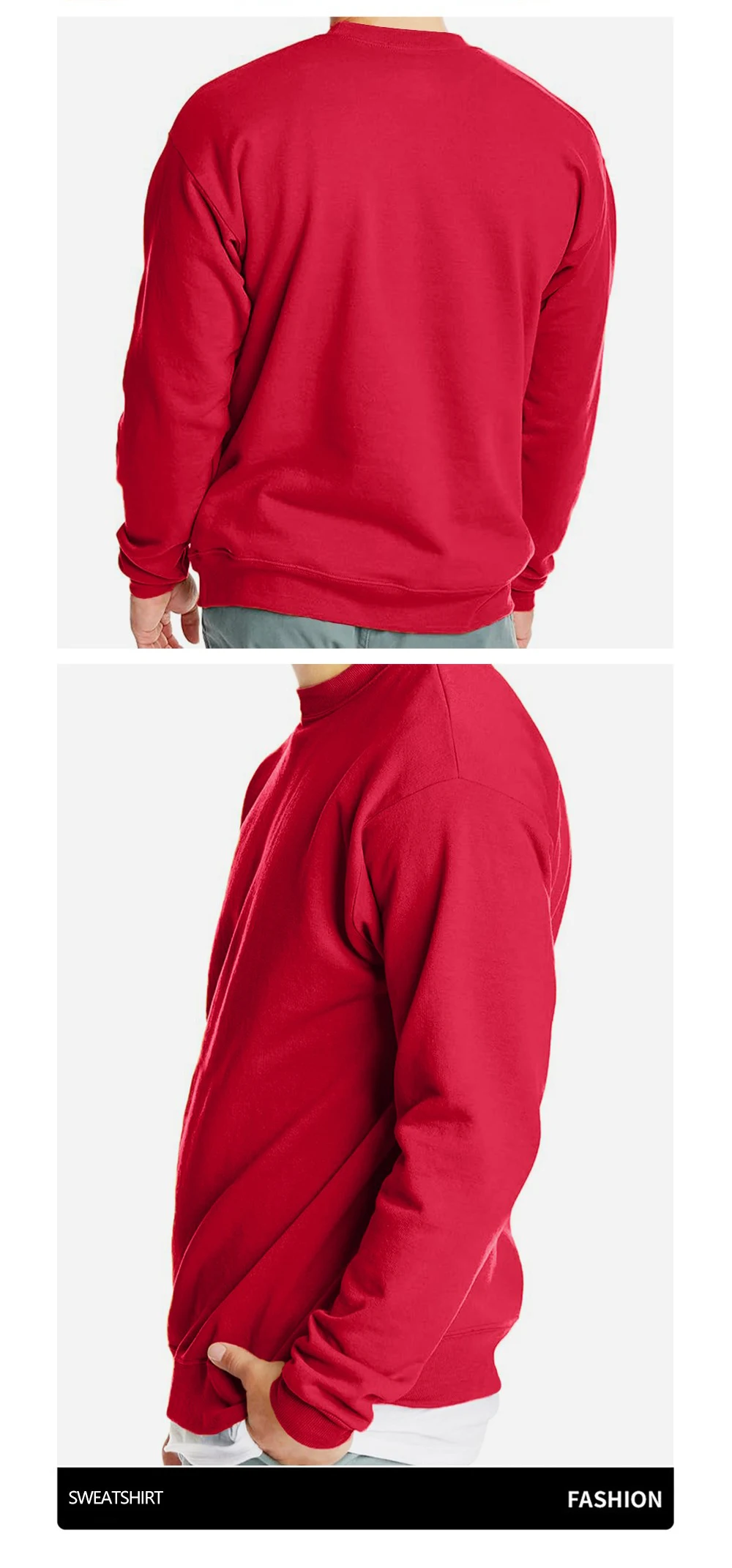 Catch You Later Prints Pullover Herren Basic Oversized Sweatshirts Jogging Casual Fleece Warmer Hoodie Winter Rundhalspullover Kleidung – Detail 4