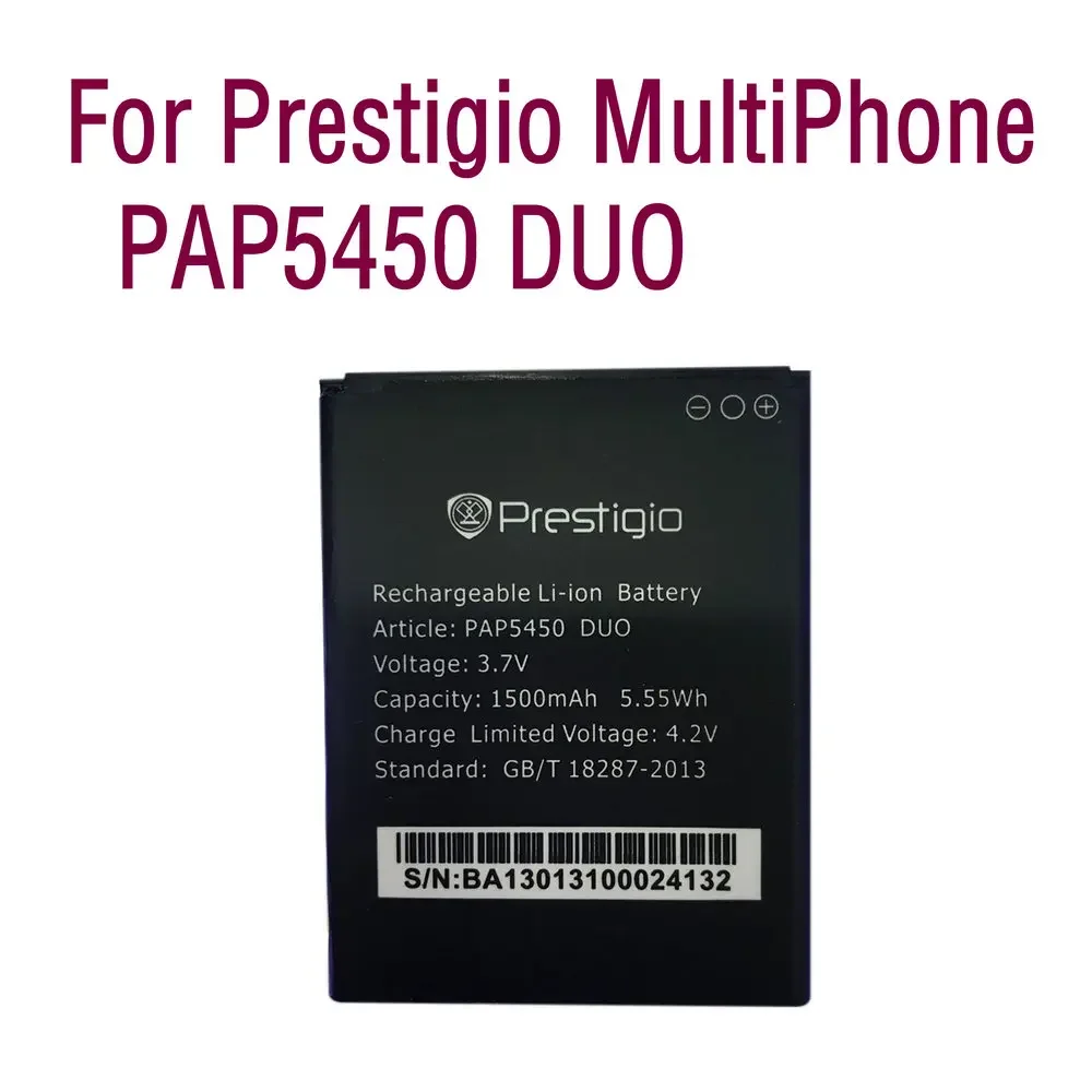 Высококачественный запасной аккумулятор PAP5450DUO PSP5457 для Prestigio MultiPhone PAP5450 DUO мобильный телефон аккумулятор 1500 мАч