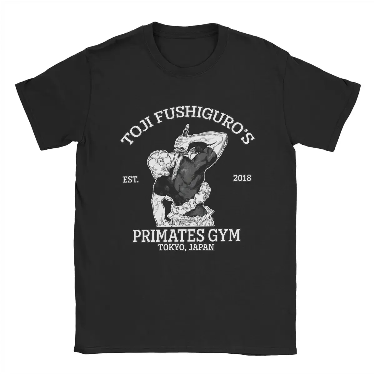 Leisure Toji's Primates Gym Toji Fushiguro T-Shirts for Men T Shirts Anime Tee Shirt Birthday Present Clothes