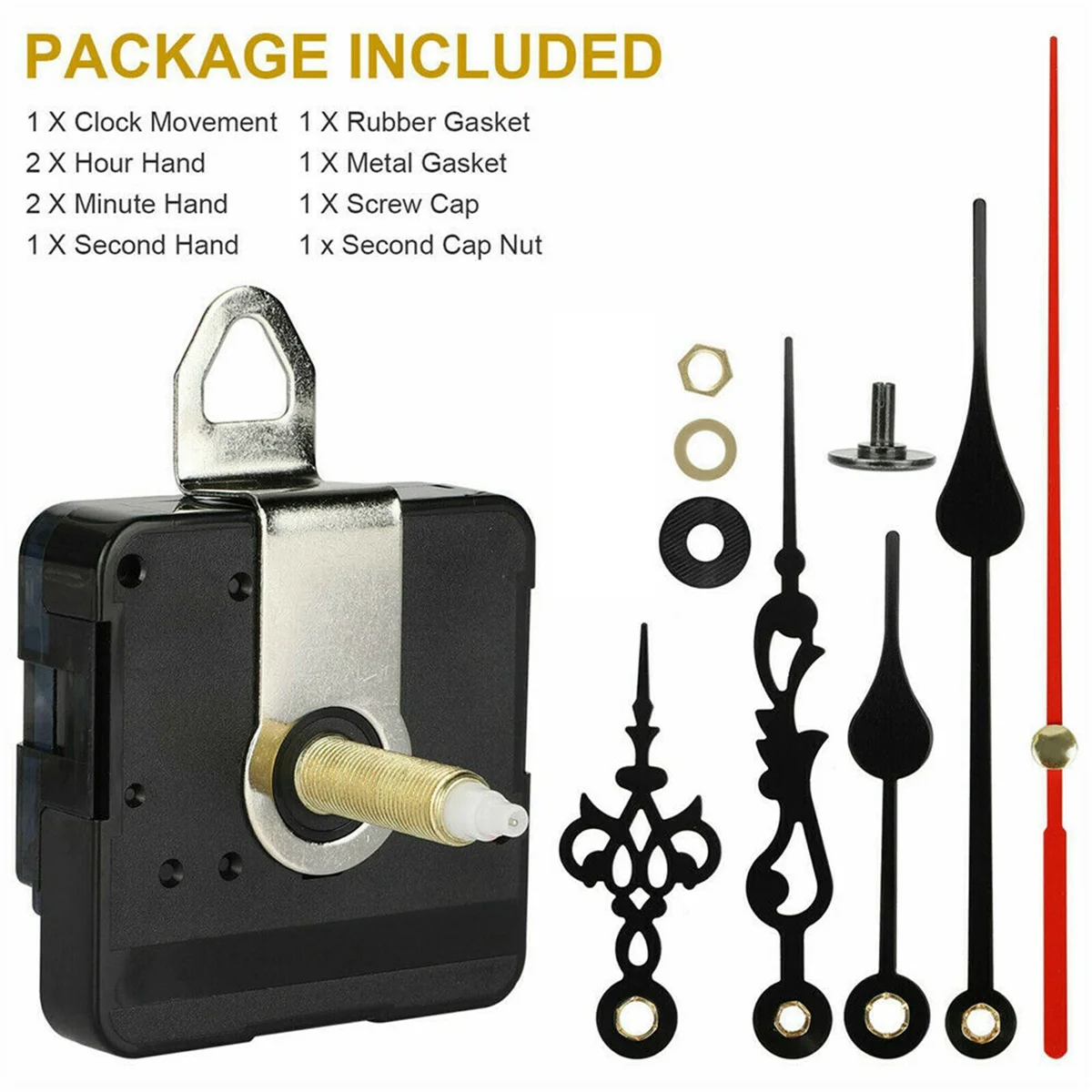 31MM Long Shaft DIY Quartz Clock Movement Mechanism Hands Wall Quartz Clock Repair Tool Parts Replacement Hot