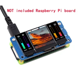 Triple LCD HAT 1.3inch Display and Dual 0.96inch Secondary Screen Module for RPi Raspberry Pi Zero 2 W WH 2W 3 Model B Plus 4 5 Expansion Board 2GB 4GB 8GB RAM