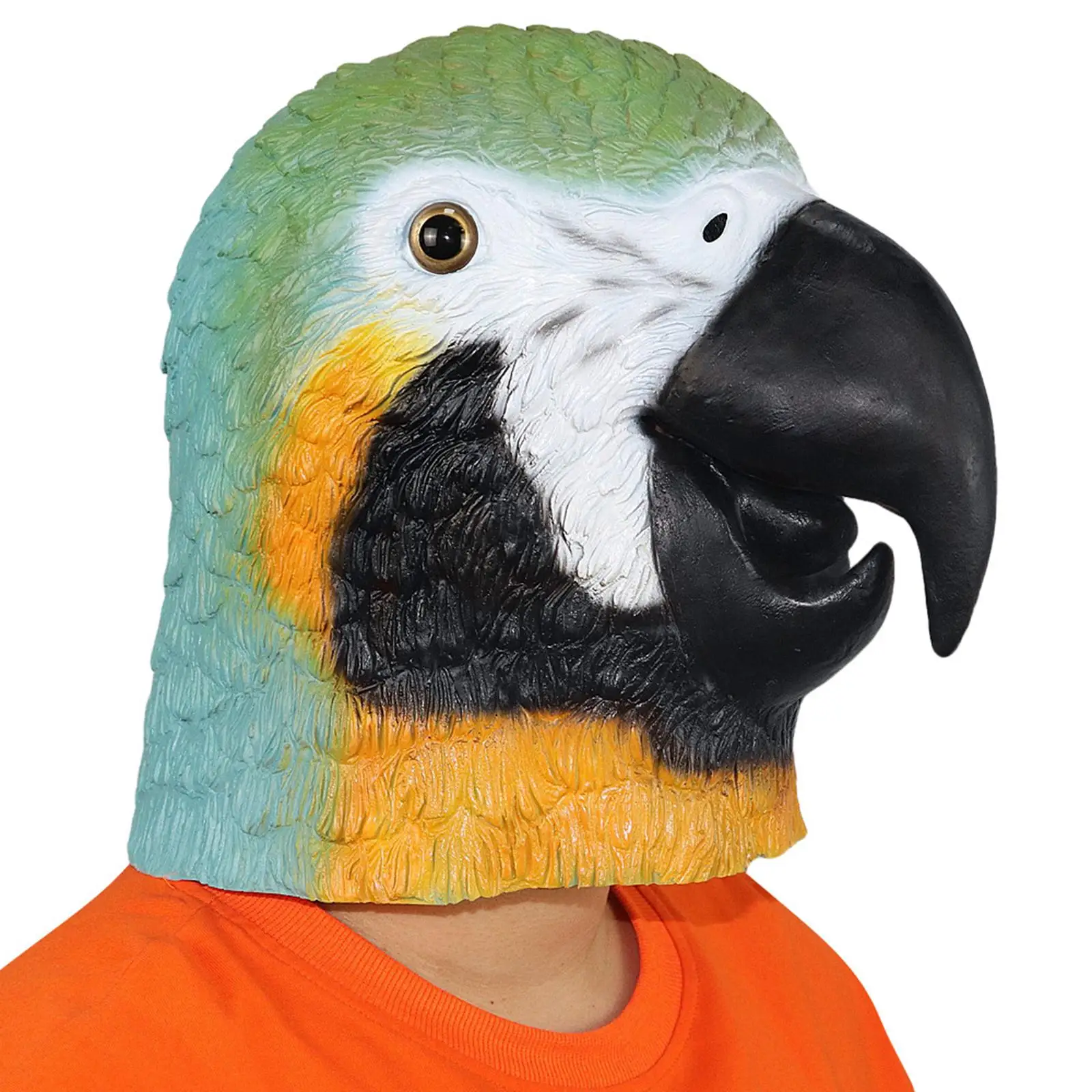 Parrot Headmask Fun Mask Photo Props Creative Headgear Party Costumes for Cosplay Photo Prop Stage Performance Carnival