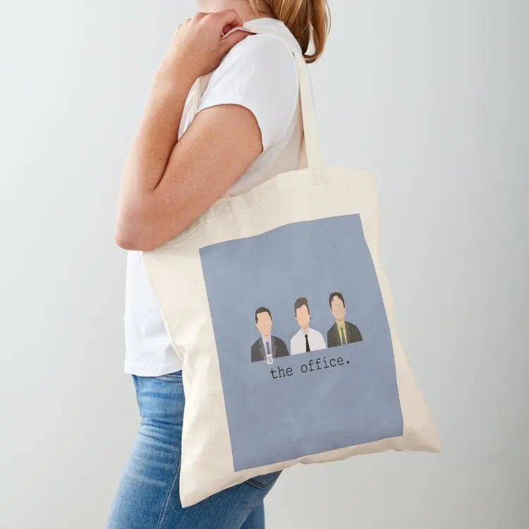 Jim, Dwight, Michael- The Office Tote Bag bag for beach Lady bag reusable grocery bags shopping logo