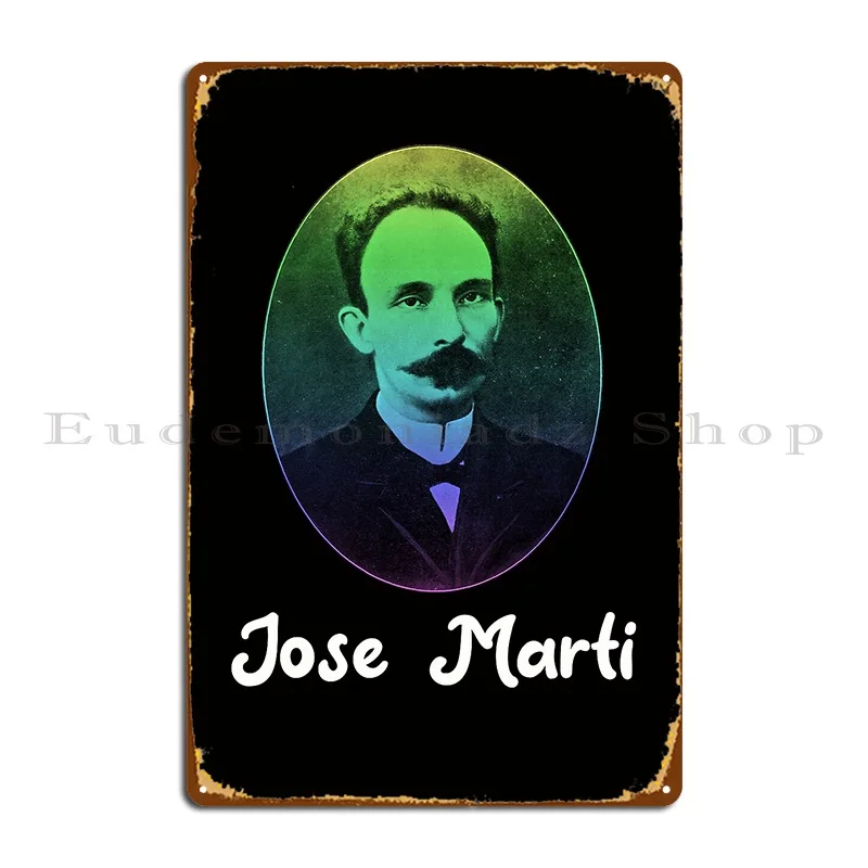 ملصق لوحة معدنية لشعار كوبا مارتي كوبا، ملصق حانة جراج سينما جدار ديكور تصميم تين تسجيل ملصق