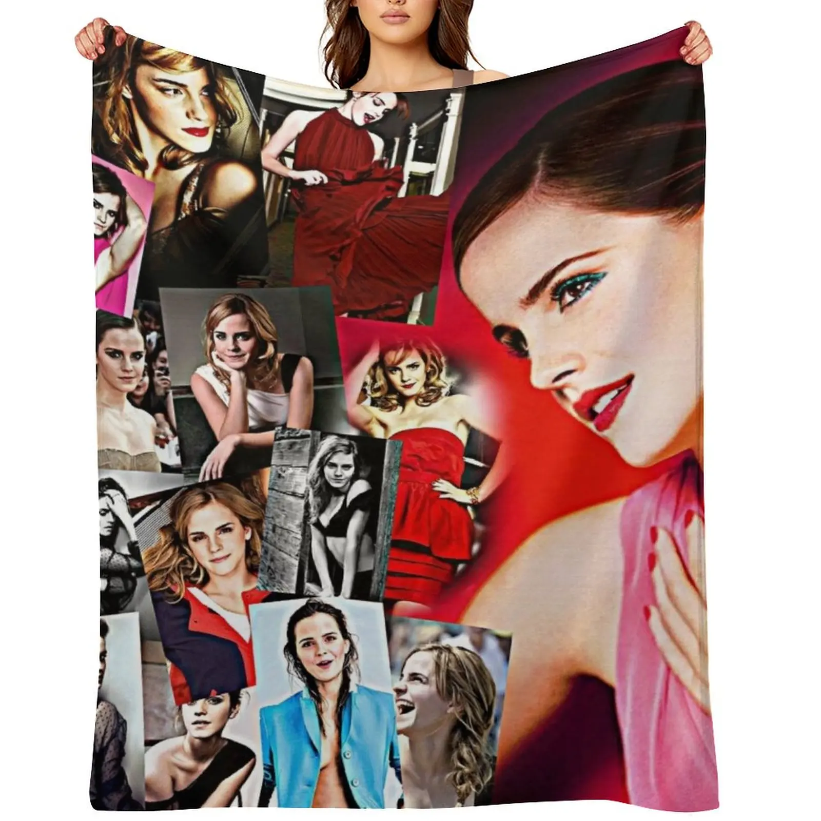 

emma watson Throw Blanket heavy to sleep Travel anime Kid'S Blankets