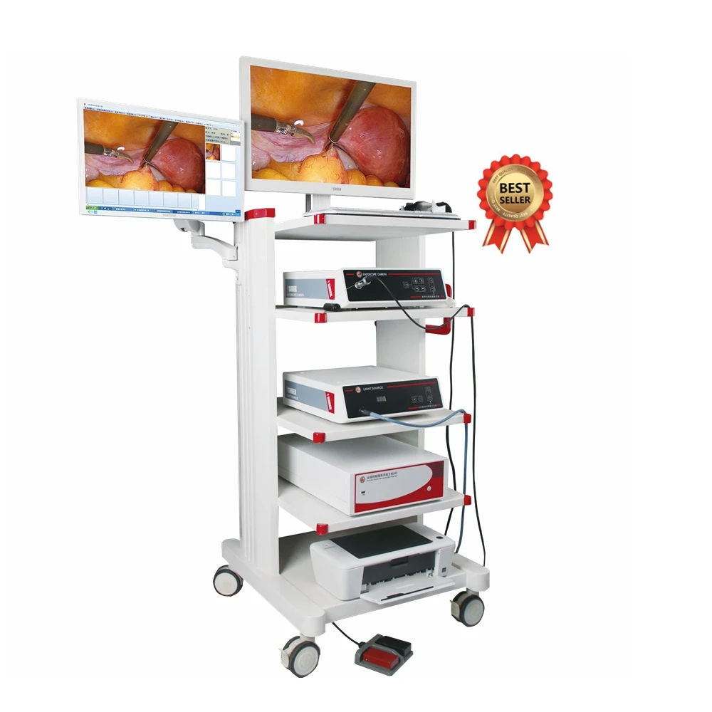 Full HD Laparoscopy Tower of Complete Set with Laparoscopic Instruments&Devices, laparoscope camera price