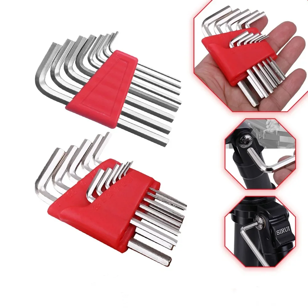 Wrench Set  Allen Metric Wrench Inch Size Key Short Arm Tool Set Easy To Carry In The Pocket