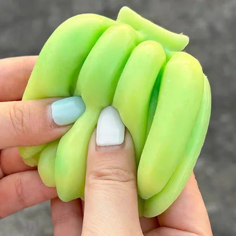 Decompression Squeeze Toy para crianças e adultos, Fidget, Stress Relief, Banana Squeeze Toy, Squishy Toy, Hand Relax, Pinch, Gift