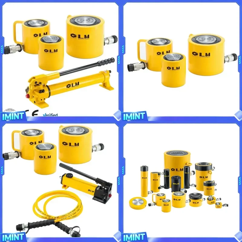 Low Profile Power Small Hydraulic Power 10 Ton Alloy Steel Single-Acting Low Height Hydraulic Lifting Cylinders Jacks