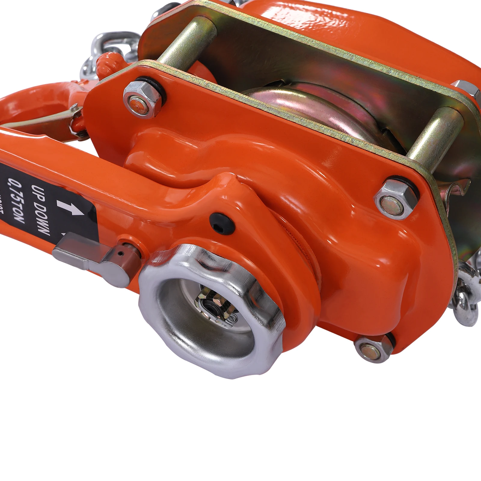 0.75T手動チェーンホイスト、1650ポンドの揚力、10フィートの高さ、マンガン鋼レバーホイスト、ガレージ、作業場、建設用