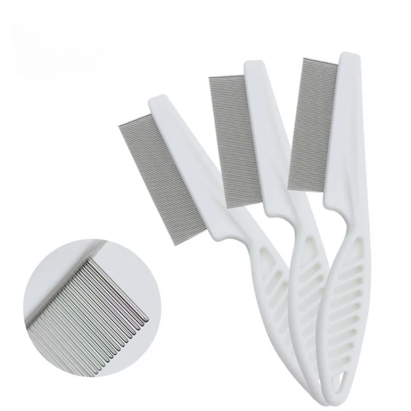 Small pet flea removal comb, dog cat comb, flea comb, beauty comb, hair removal comb, dense toothed steel needle comb