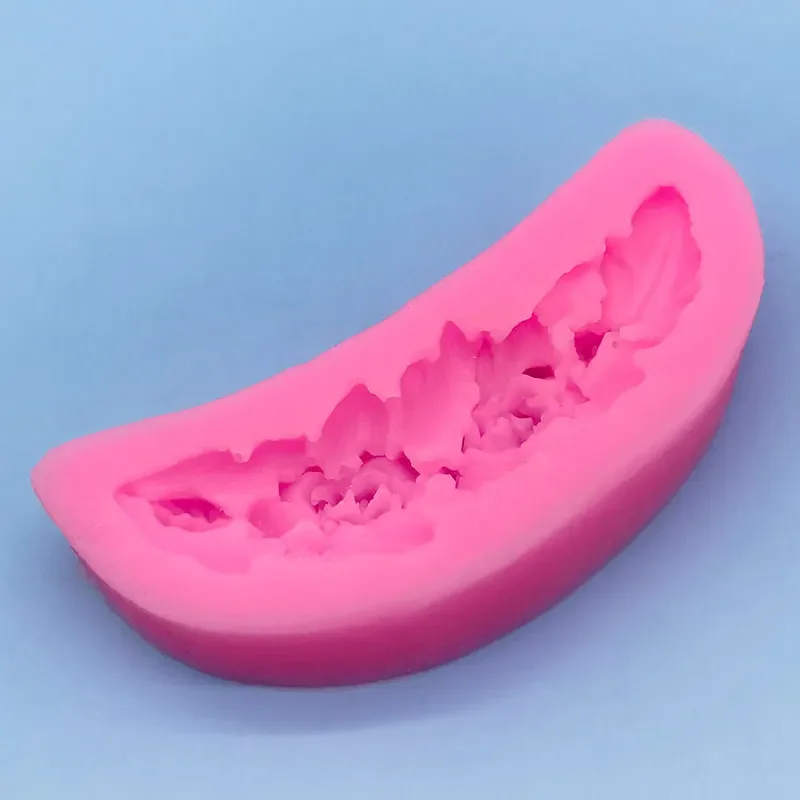 DIY باقة ريشة قالب من السيليكون الخبز الشوكولاته فندان العفن جارلاند كعكة المحيطة قالب الزخرفية