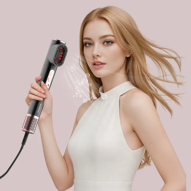 Hair Straightener Brush Curling Nylon Electric Hot Air Brush Hair Dryer And Straightener Set Direct manufacturers, quality goods