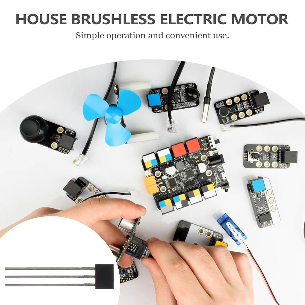 

20pcs Hall Effect Sensor 3pins Switch Integrated Circuits Stable Reliable Automotive Electronics Industrial Manufacturing