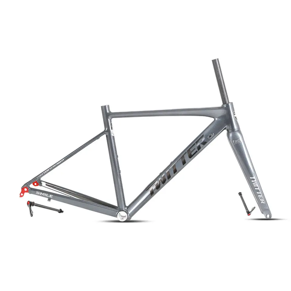 Twitter smile 52cm quadro de bicicleta de estrada de liga de