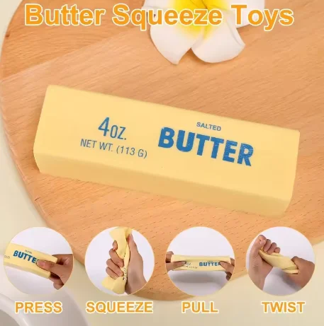 ของเล่นบีบเนยแท่ง ของเล่นบีบเนยแบบช้า ของเล่นบีบเนยแบบก้อน ของเล่นบีบเนยสำหรับผู้ใหญ่ ของเล่นบีบคลายเครียด ของเล่นบีบคลายมือ ของขวัญของเล่นบีบคลายเครียด