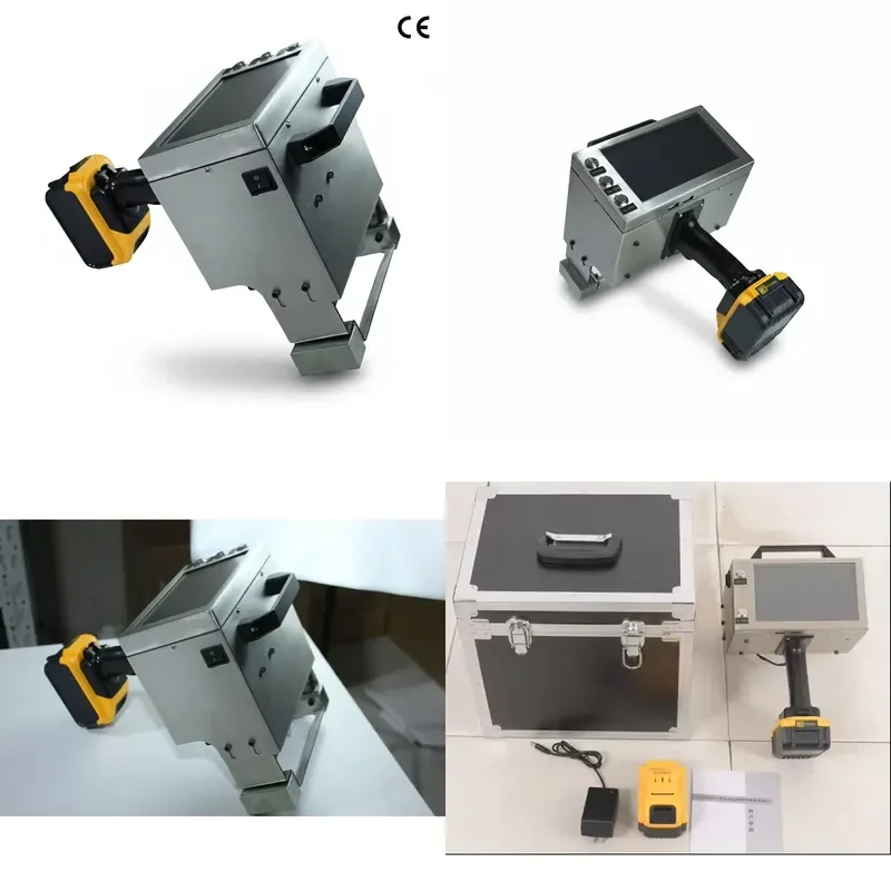 90*30mm Battery Powered Electric Portable Dot Peen Marking Machine for Metal Parts Steel VIN Serial Number Logo Marking