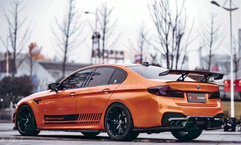 

High quality TAKD style dry carbon fiber side skirt body kit for BMW M5 F90 2018-2019 body kit