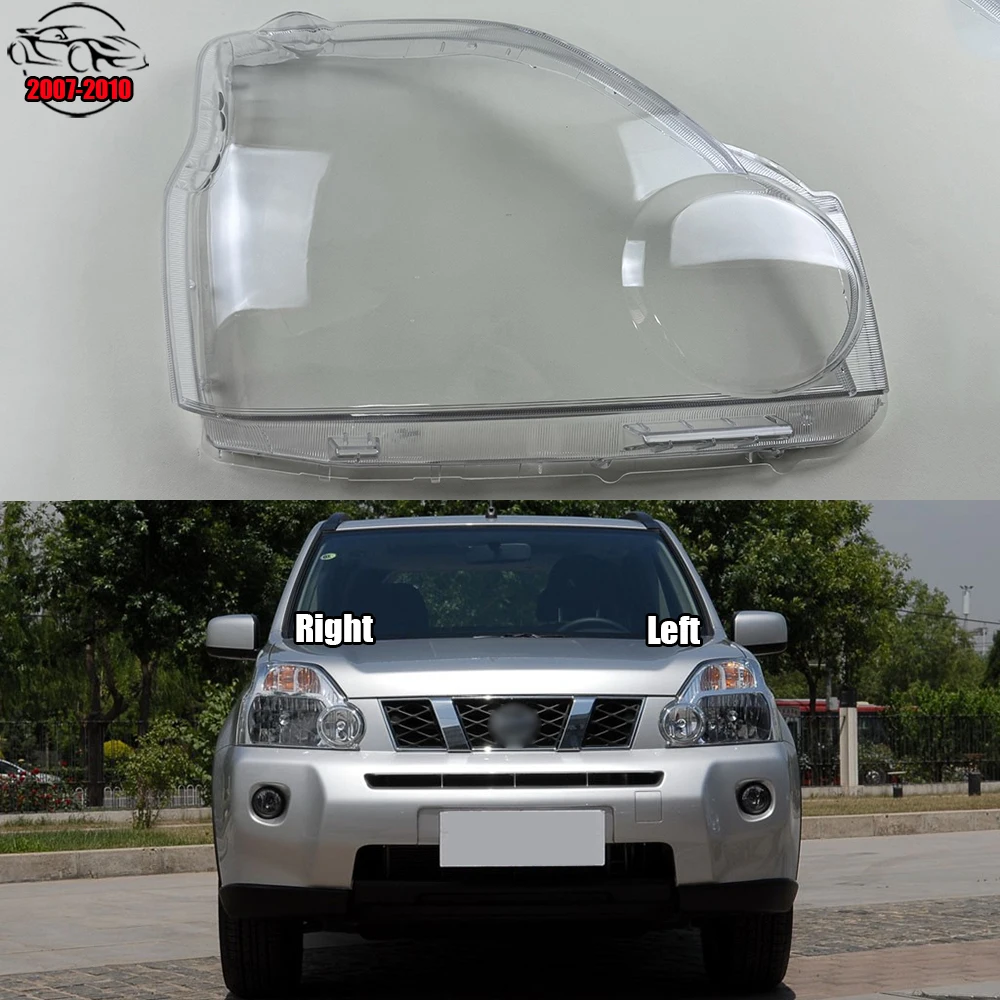 

For Nissan X-Trail 2007 2008 2009 2010 Headlight Cover Transparent Lens Headlamp Shell Replace Original Lampshade Plexiglass