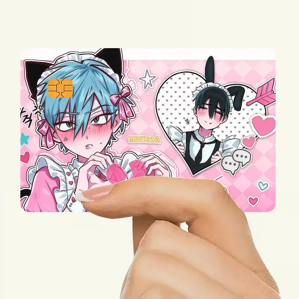 A-alien Boy And Boy S-stage Waterproof Skin Protector Stickers For Bank Cards Credit Cards Debit Cards Public Transport Cards
