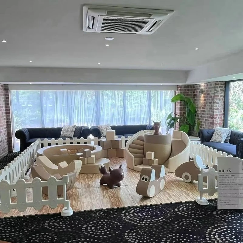 

Commercial Quality Pe Foam Dark Brown Softplay Indoor Play Equipment Soft Play Set for Kids Indoor