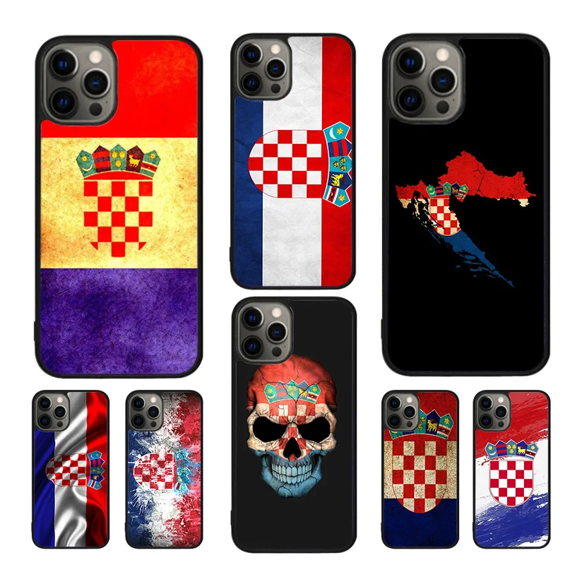 Croatia Flag Mobile Phone Cases Cover For iPhone 16 15 14 12 13 mini 11 Pro MAX apple 6 7 8 Plus SE2020 Coque