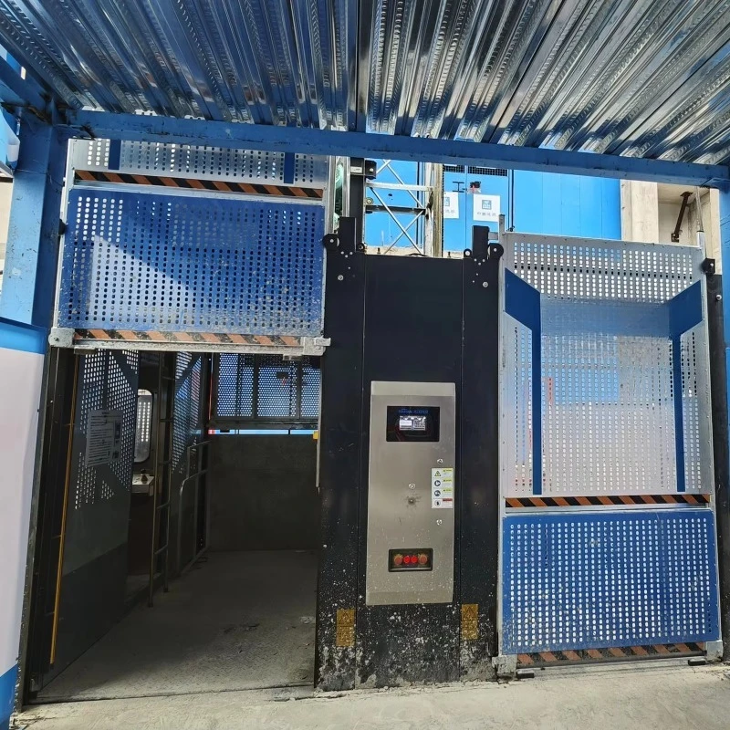 Construction Hoist Double Cage 2000KG Rated Load Heavy Duty Motor Gear Passenger Lift Elevator High Efficiency CE Certified