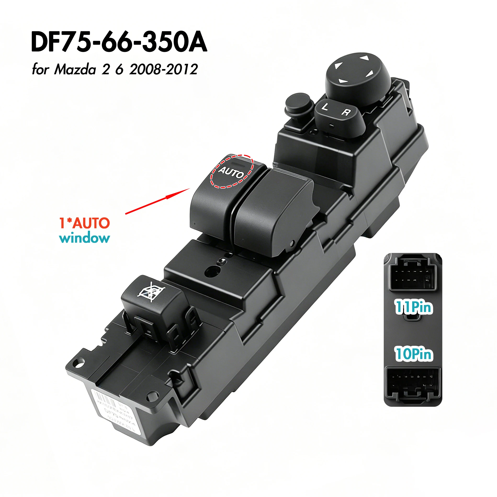 DF75-66-350A For Mazda 2 6 2008-2012,Front Left Driver Side