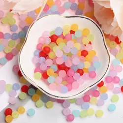 6MM/8MM/10MM Round Colorful Acrylic Frosting Beads DIY for Crafts Jewelry Making Wholesale