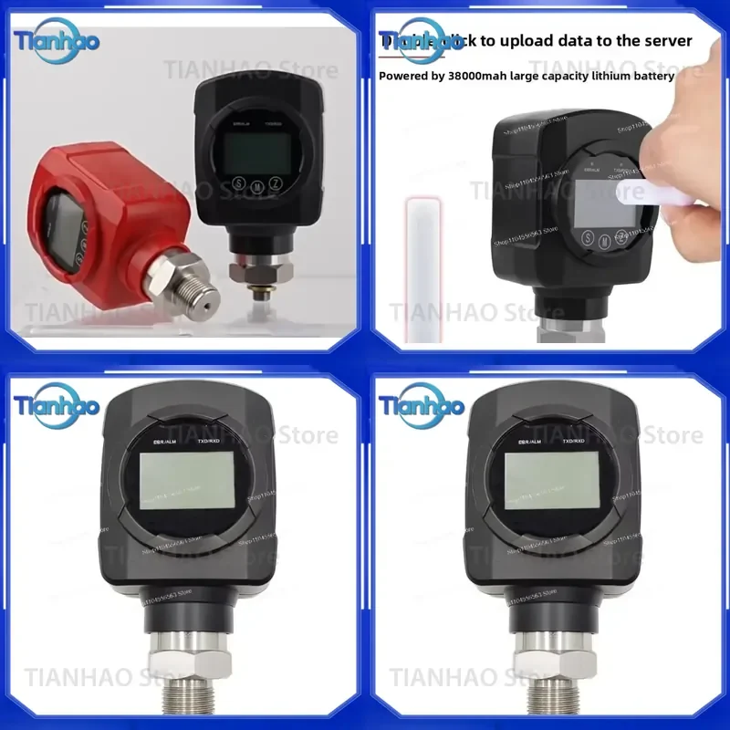 for High Pressure IoT Wireless Digital Pressure Transmitter WiFi 4G Water Oil Monitoring Sensor 0-100MPa Industrial Gauge