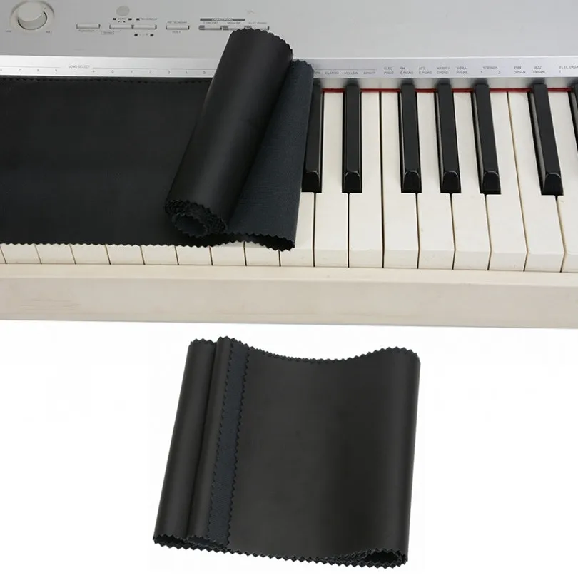 125x15cm 88 Key Piano Keyboard Dust Cover Soft Super Fine Fiber Protective Cover Cloth PU Leather Keyboard  Cover