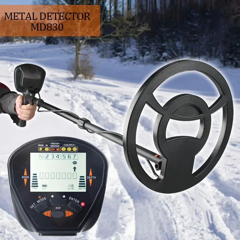 MD830 Metal Detector Underground Depth 2.5m Scanner Search High precision Gold Detector Treasure Hunter Detecting Pinpointer