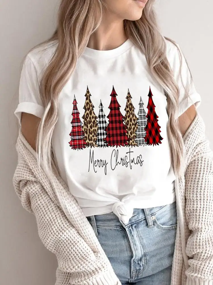 Coffee Love Style 90s Merry Christmas Women Holiday Shirt Clothing Print T Top Graphic T Tee Fashion 2025New Year T-shirts