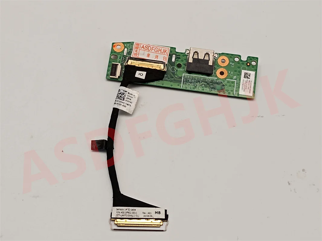 Suitable for Dell Inspiron 14 5482 power button USB SD card reader IO circuit board 2Y03W CN-02Y03W with cable CN-015YHC