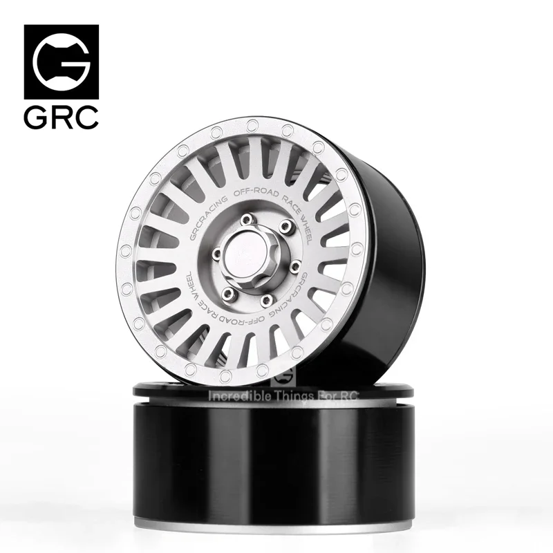GRC 2.2Inch Aluminum Wheel Rim #G53 For 1/10 Traxxas TRX4 TRX6 G63 G500 Bronco SCX10 JK RR10 90048 VS4 AT4 #GAX0143JS GAX0143D
