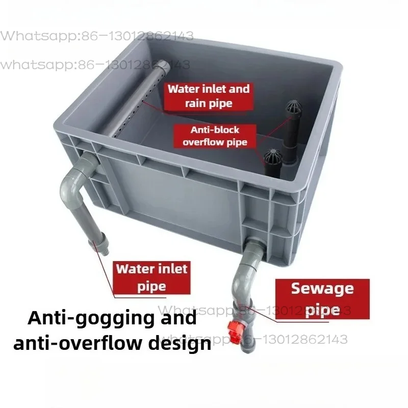 Aquarium 4 Layers Fish Tank Filter Box System External Outside Aquarium Filters Boxes Feces Filtration  Pet Accessories