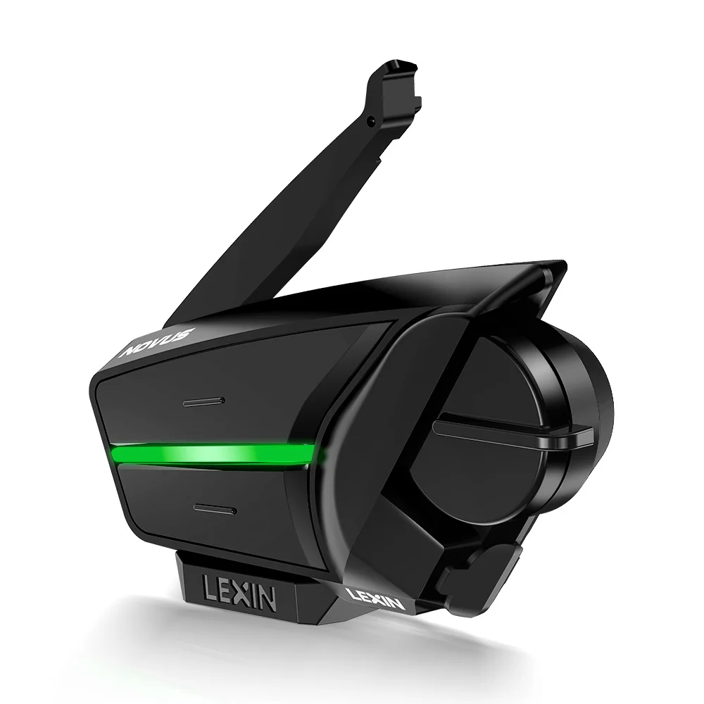 LEXIN-NOVUS X2 Motorcycle Mesh&Bluetooth Intercom,Music Sharing,Mesh intercom up to 36 riders within 2 km range,Built-in CVC/DSP