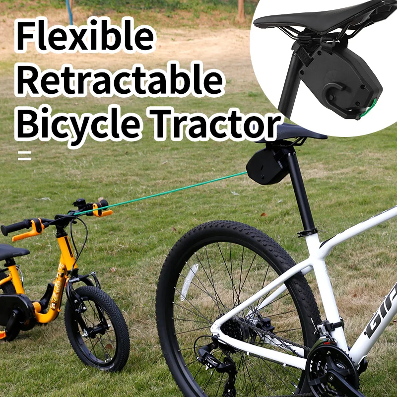 Fiets Trailer Tractie Mountainbike Pull Trekken Flexibele Verlengkabel Aanhanger Gereedschap Flexibele Intrekbare Sleepkabel