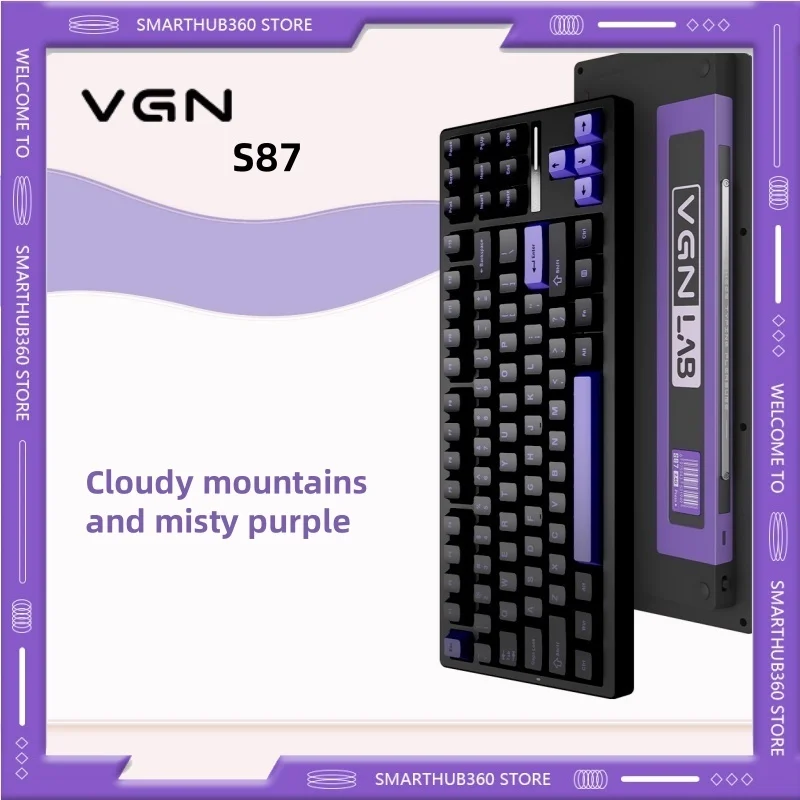 

New VGN S87 Customized Mechanical Keyboard Bluetooth 3-mode Gaming Keyboard Bluetooth Three-mode Full-key Hot-swappable E-sports