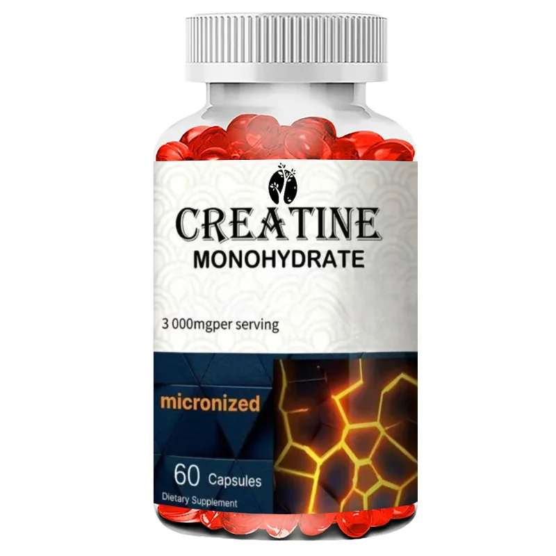 Creatine Monohydrate Capsules 3000mg Per Serving - Muscle Health Support