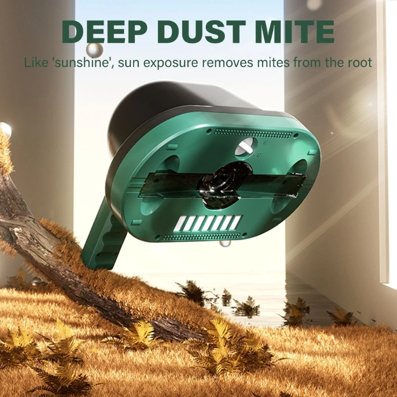 Aspirateur à matelas avec lumière UVC, aspiration 10kpa, puissant aspirateur à main pour lit, faible bruit pour poussière,