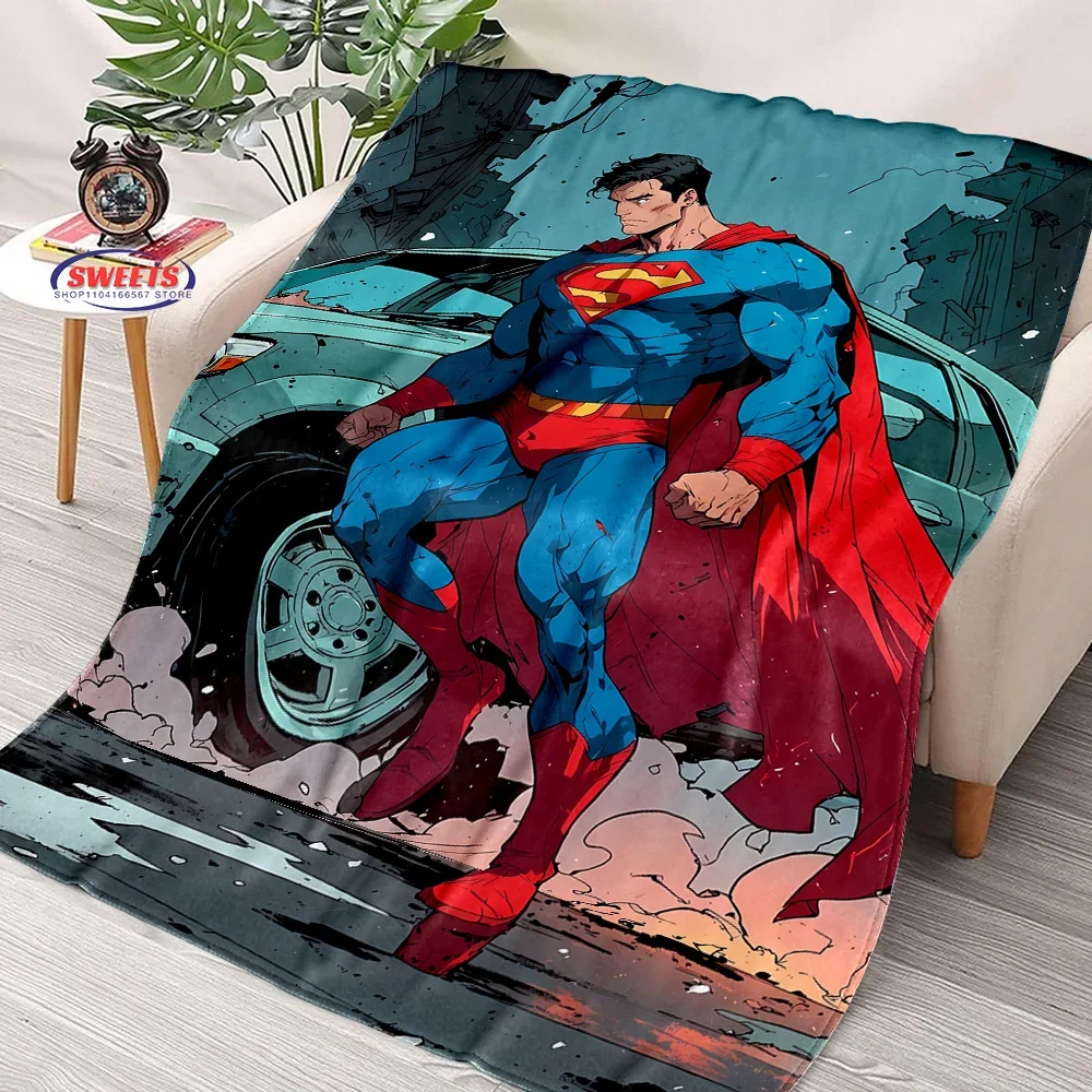 

Comfortable and Soft Superman Blanket, Add Beauty To The Home, All Seasons, Home Office Can Be Used, Nap Camping Flannel Blanket