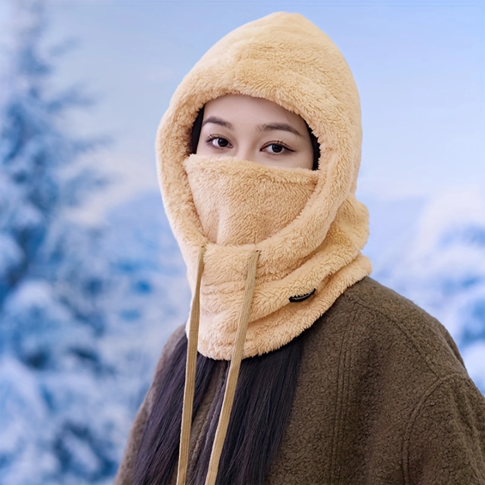 À prova de vento térmico esqui com capuz pescoço mais quente para o inverno ciclismo snowboard esqui equitação caminhadas confortável veludo headwears 2025