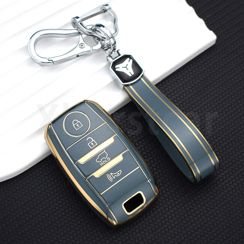 3/4 Buttons Key Case TPU Car Key Case Cover for Kia K2 K3 K4 K5 Rio Picanto K2 Soul Sorento Ski Sedona Sportage Cerato Optima