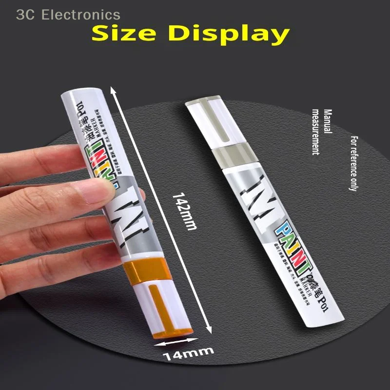 

1Pcs Waterproof Marker Paint Pen Quick Drying Signature Pen Vehicle Touch-Up Paint Tyre Oily Markers Stationery Supplies