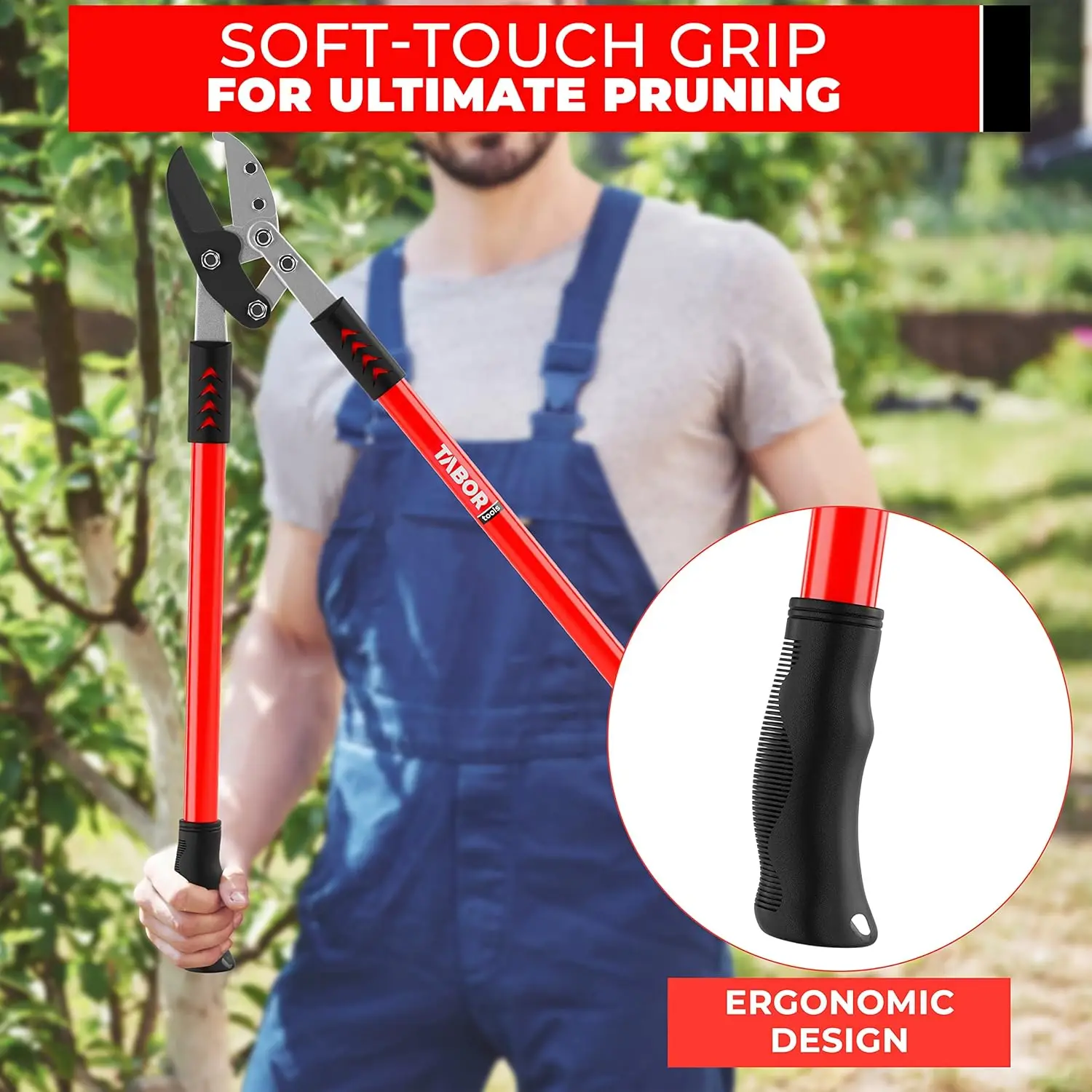 30-Zoll-Ambossschneider mit zusammengesetzter Wirkung, dicker Astschneider mit 2-Zoll-Kapazität zum einfachen Baumschneiden