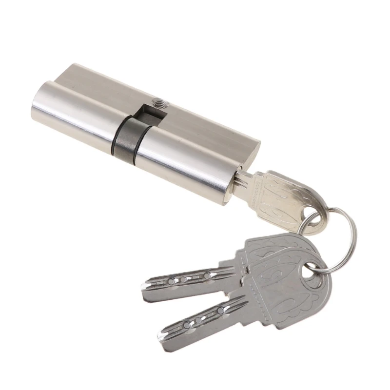 Door Lock Cylinder with 3 Keys Entrance Door Lock Single Open Lock Cylinder