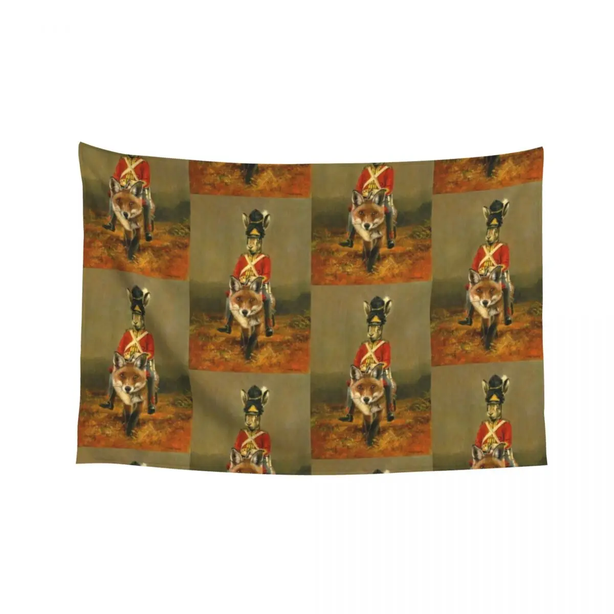 

Hare And Fox Cavalry Tapestry Decorations For Room Decoration Pictures Room Wall Funny Tapestry