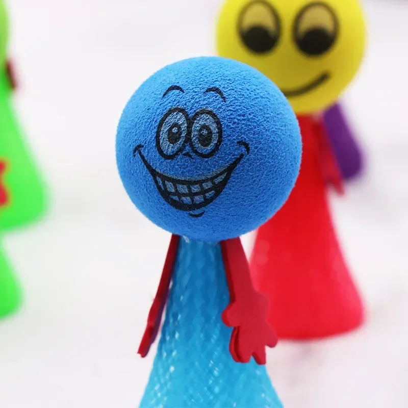 5 قطع/لعبة ترتد التركيز ذات الألوان العشوائية: يتحكم في الضغط الدقيق في ارتفاع القفز، وتطوير التنسيق بين اليد والعين